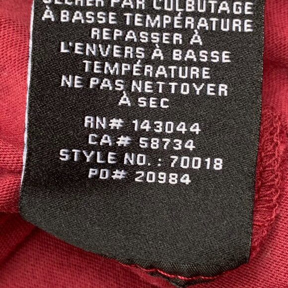 7 For All Mankind Puff Shoulder V-Neck Long Sleeve Stone Washed Cropped Top Sz S - Picture 11 of 12